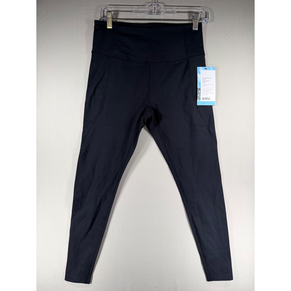 2XU Form Soft Touch Hi-Rise Compression Tights Black Womens Large WA7301b NEW